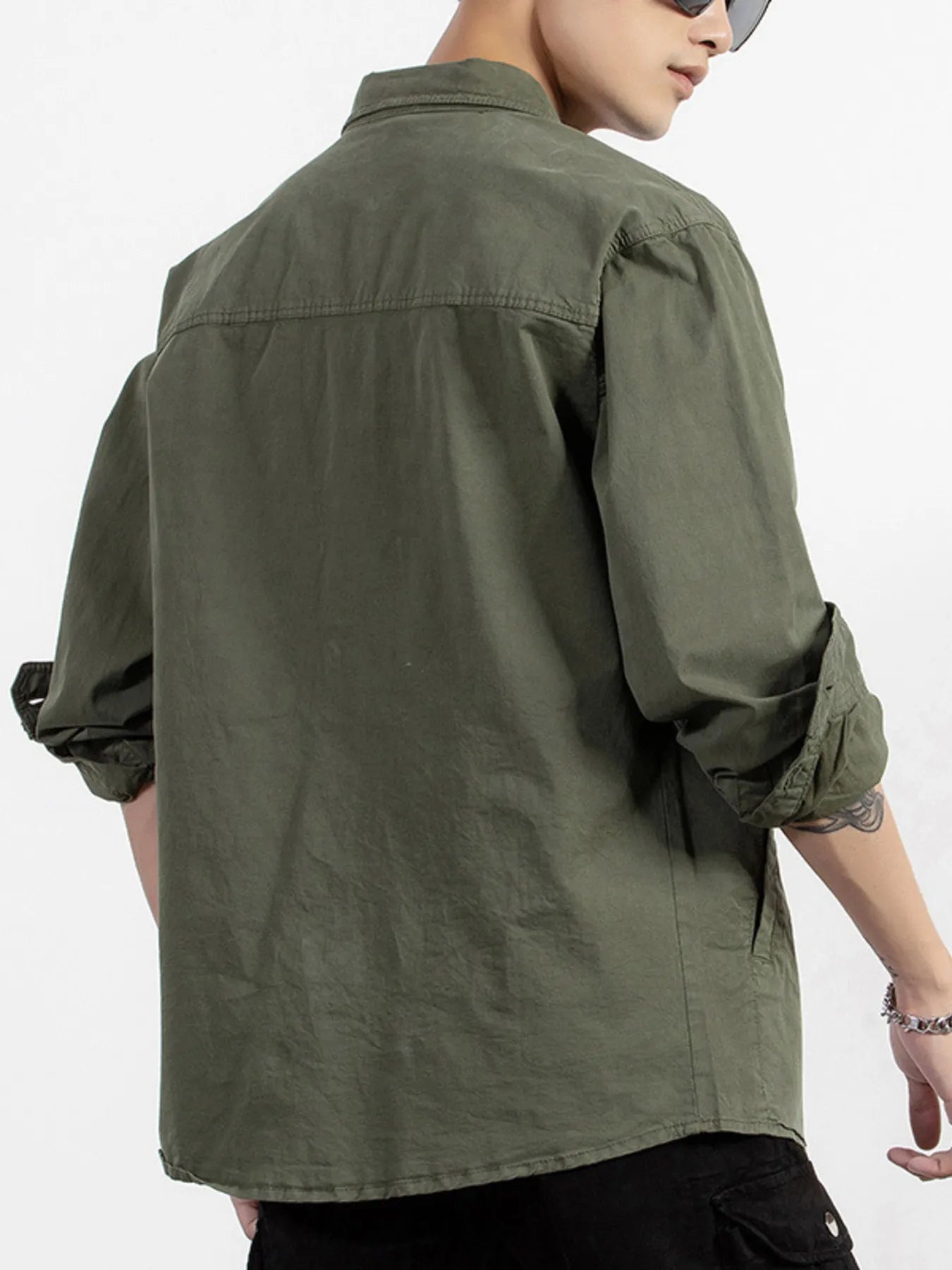 Men's Plus Size Button Up Long Sleeve Shirt Secondary image