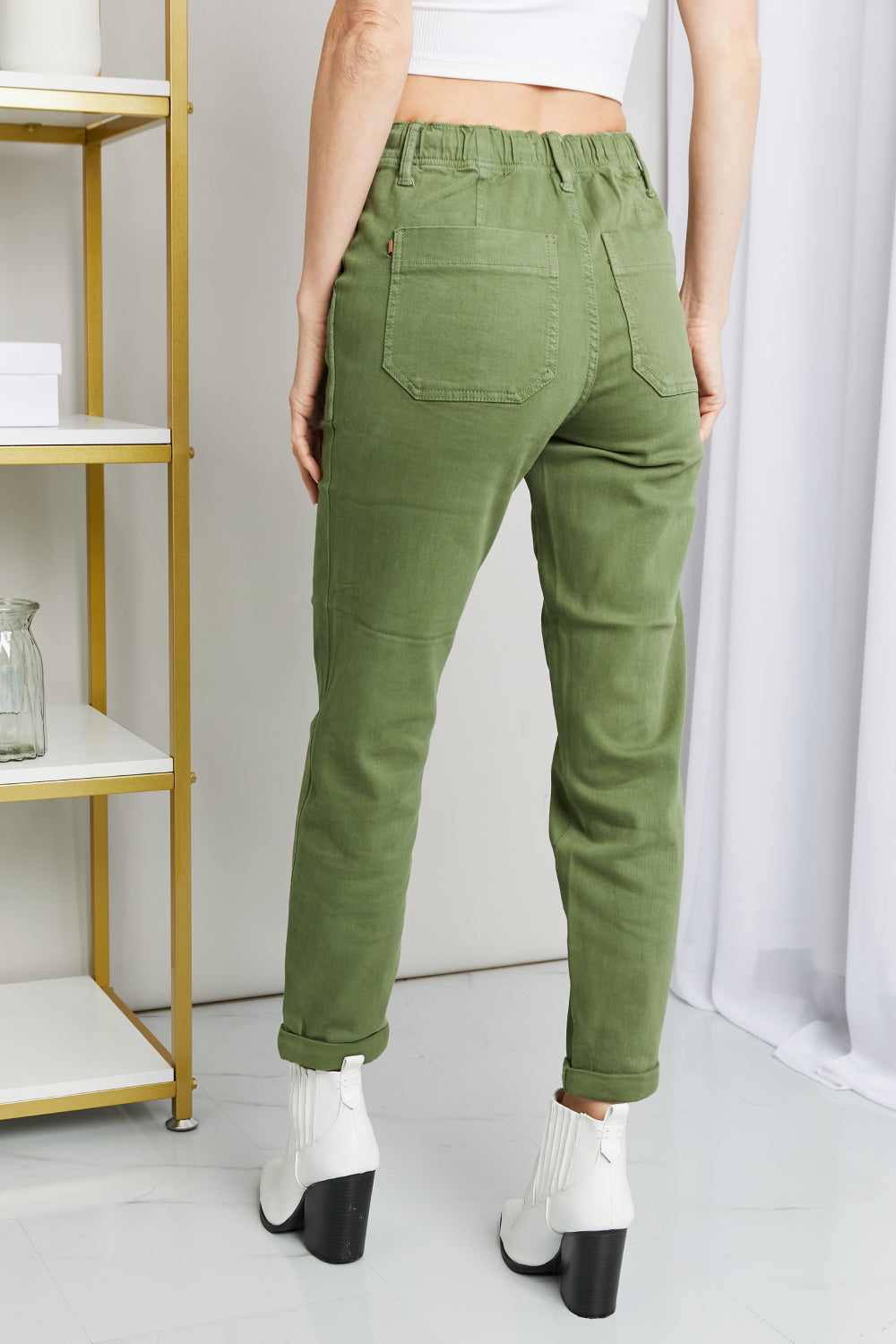 Judy Blue Full Size Drawstring Waist Pocket Jeans Secondary image