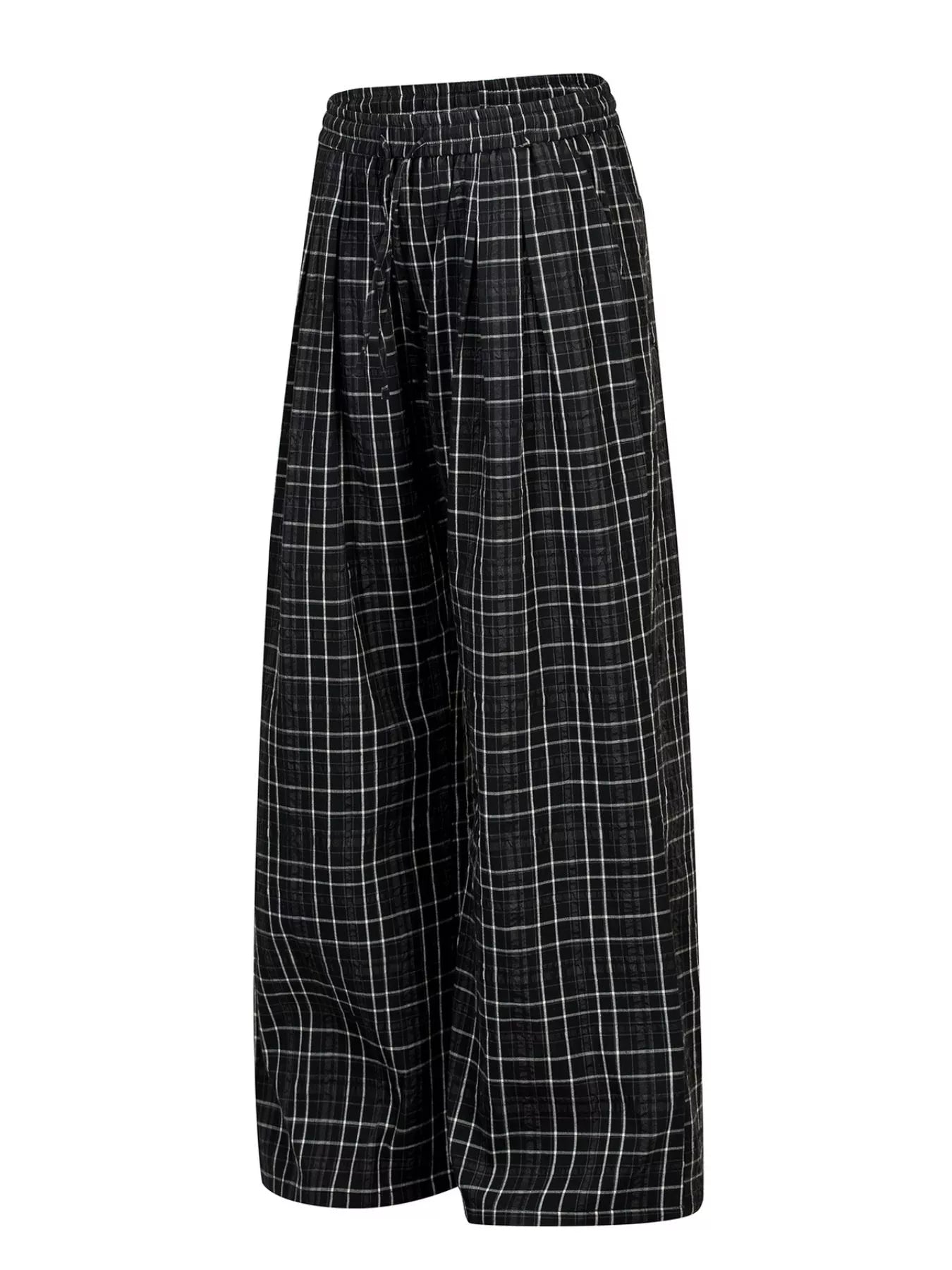 Men's Plaid Wide-Leg Pants Secondary image
