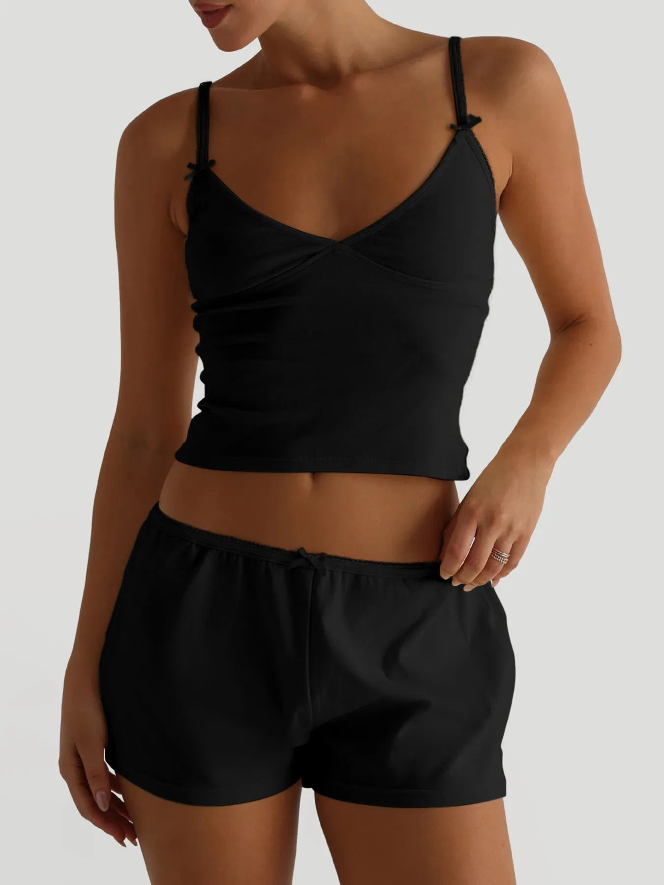 V-Neck Cami and Shorts Set Secondary image
