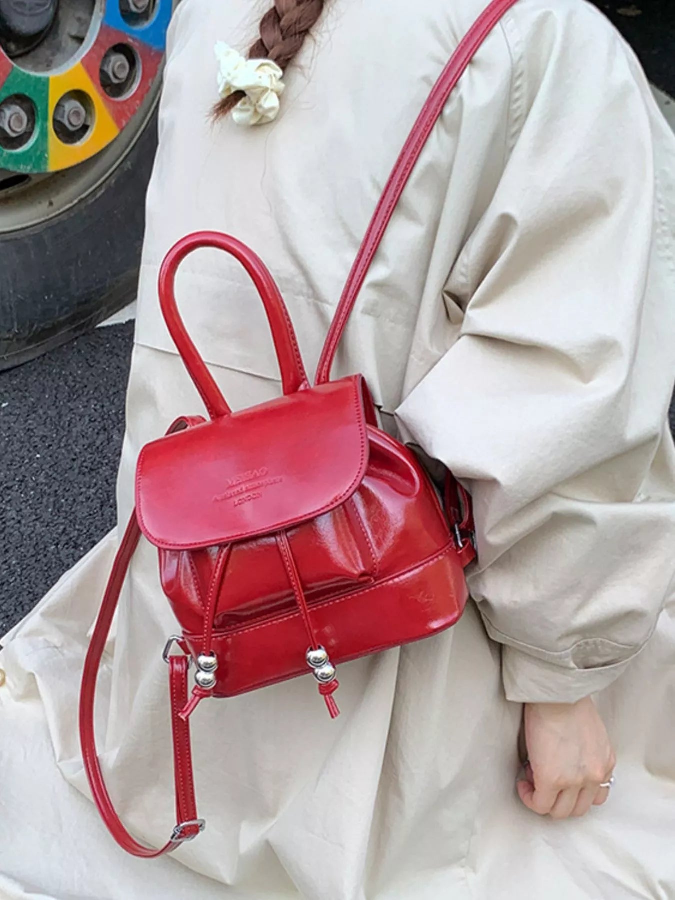 PU Leather Mini Backpack Bag Secondary image
