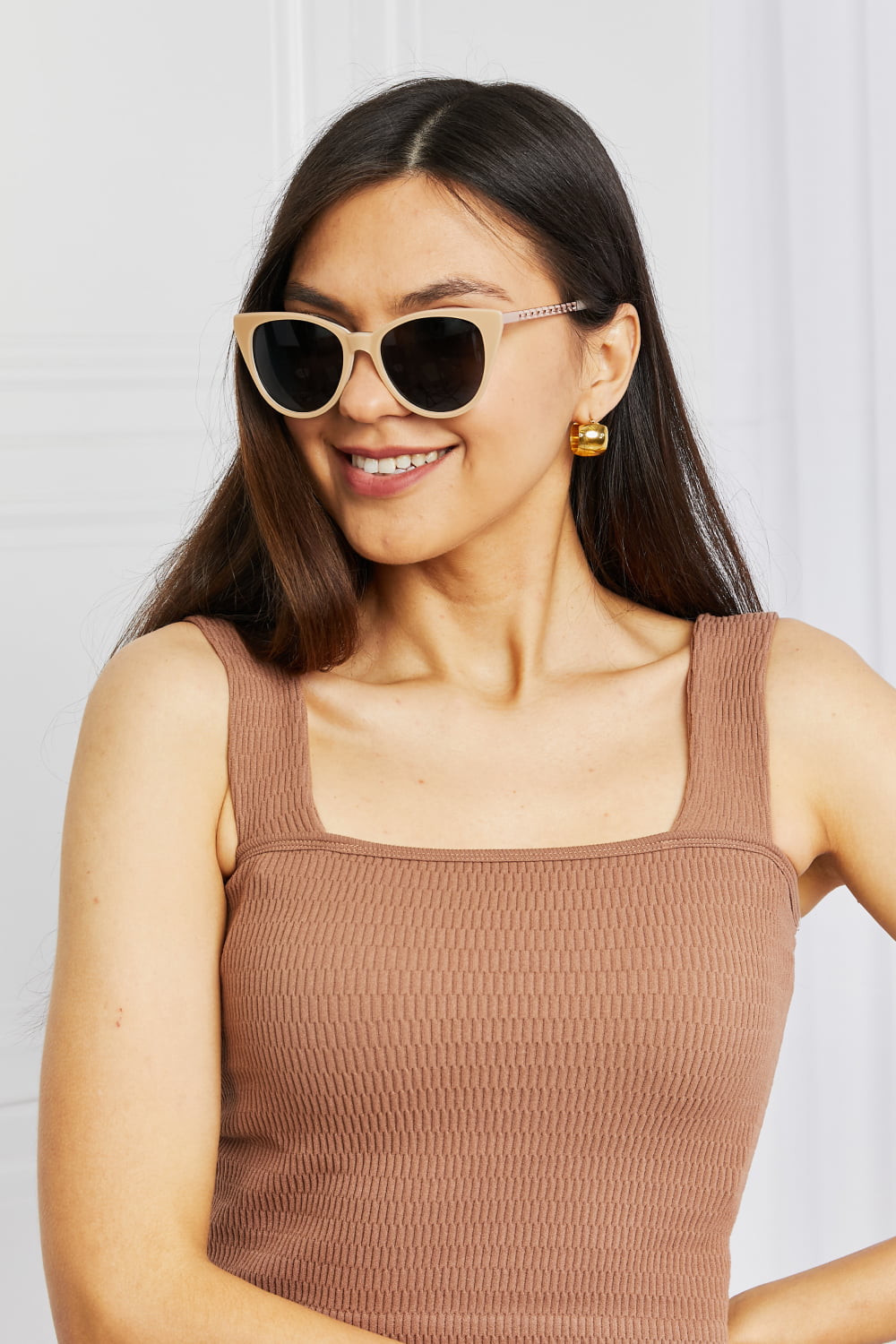 Cat-Eye Acetate Frame Sunglasses Secondary image