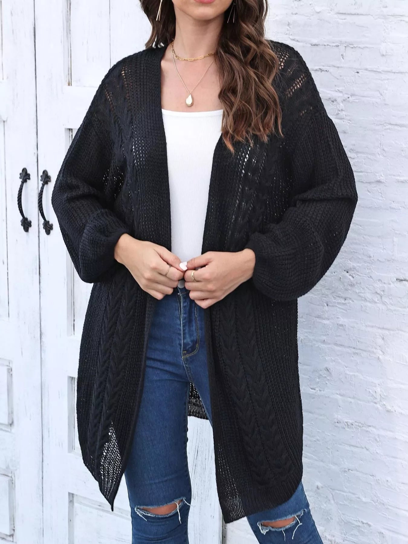Open Front Long Sleeve Cardigan Secondary image