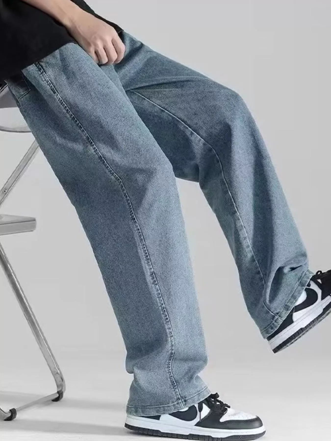 Men's Plus Size Loose Fit Drawstring Jeans Secondary image