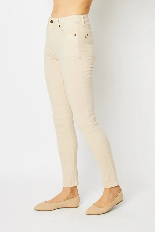 Judy Blue Full Size Garment Dyed Tummy Control Skinny Jeans Secondary image