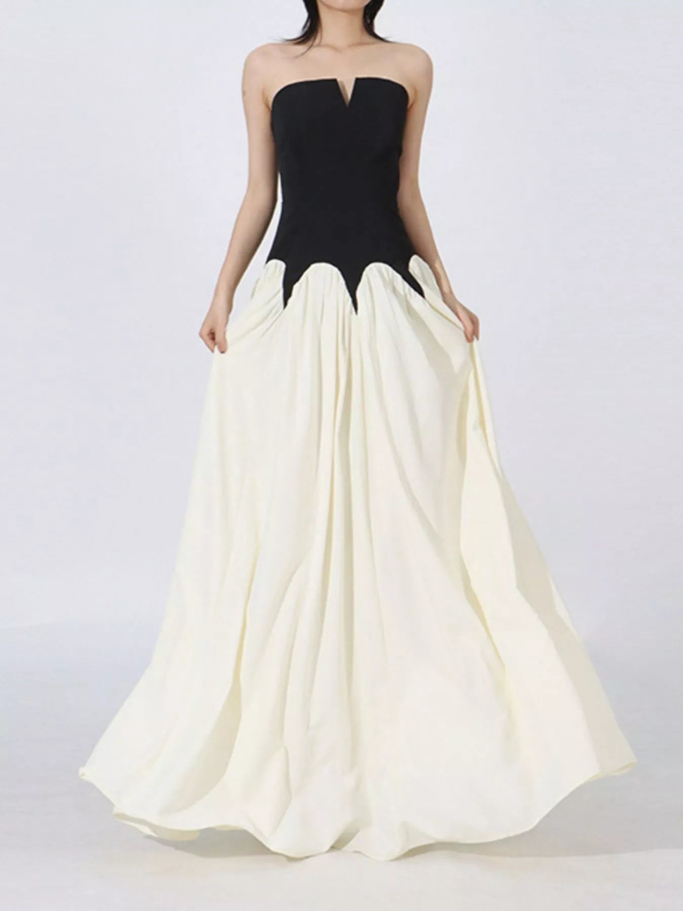 Two Tone Tube Maxi Dress Secondary image