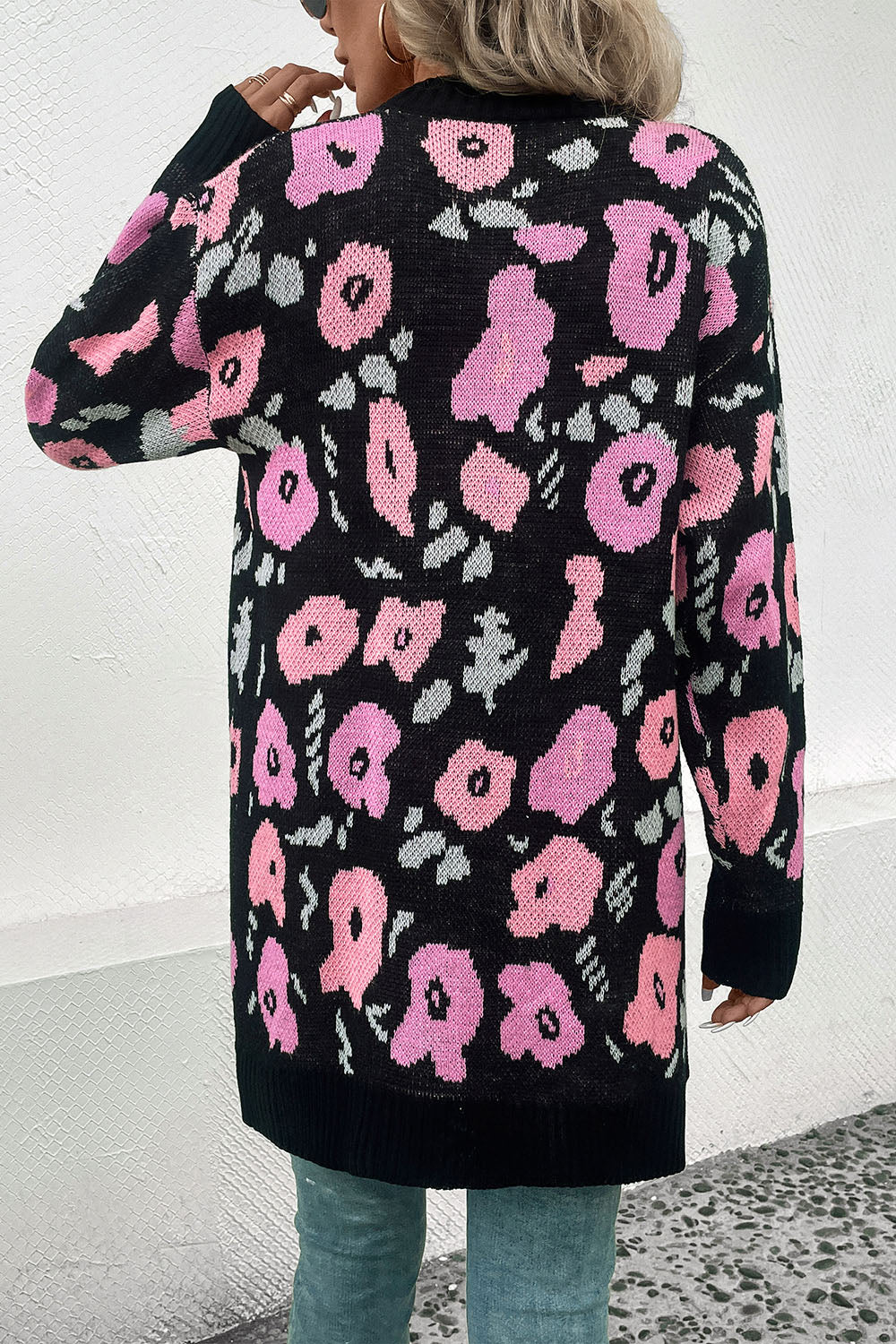 Perfee Open Front Longline Cardigan Secondary image