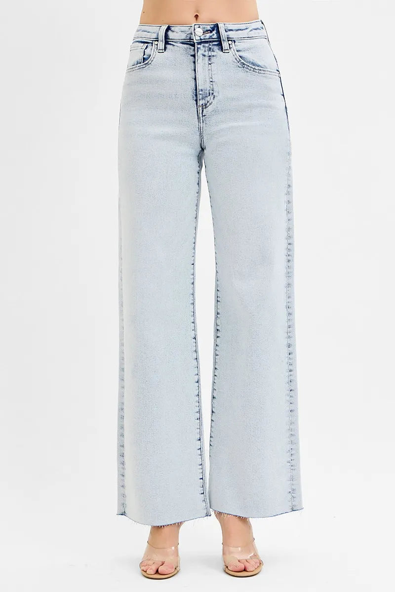RISEN Full Size High Rise Wide Leg Jeans Plus Size Secondary image