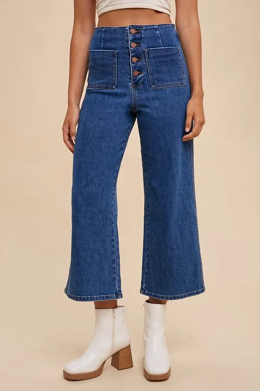 Annie Wear Button Fly High Waist Jeans Secondary image