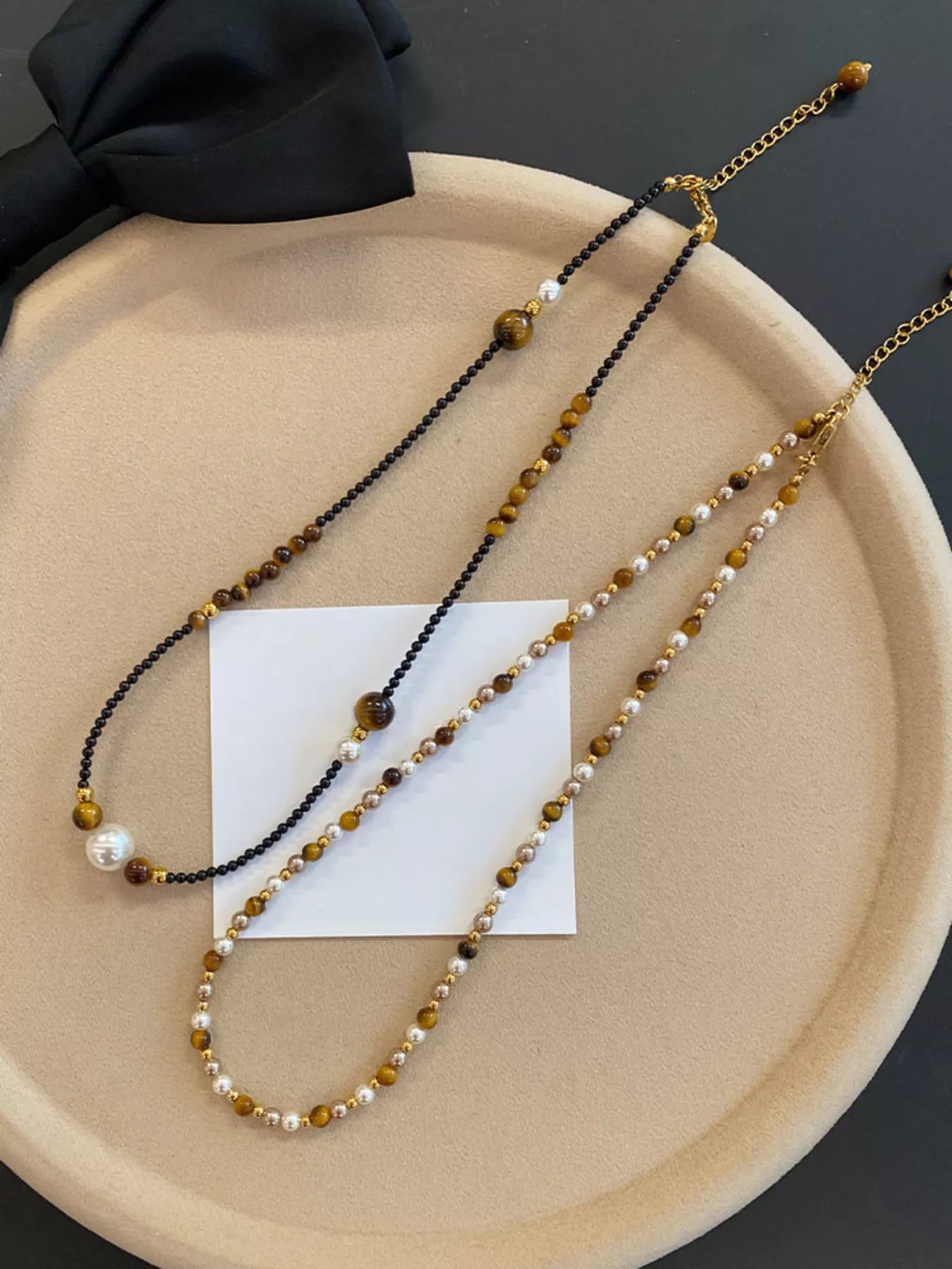Tiger Eye Adjustable Necklace Secondary image