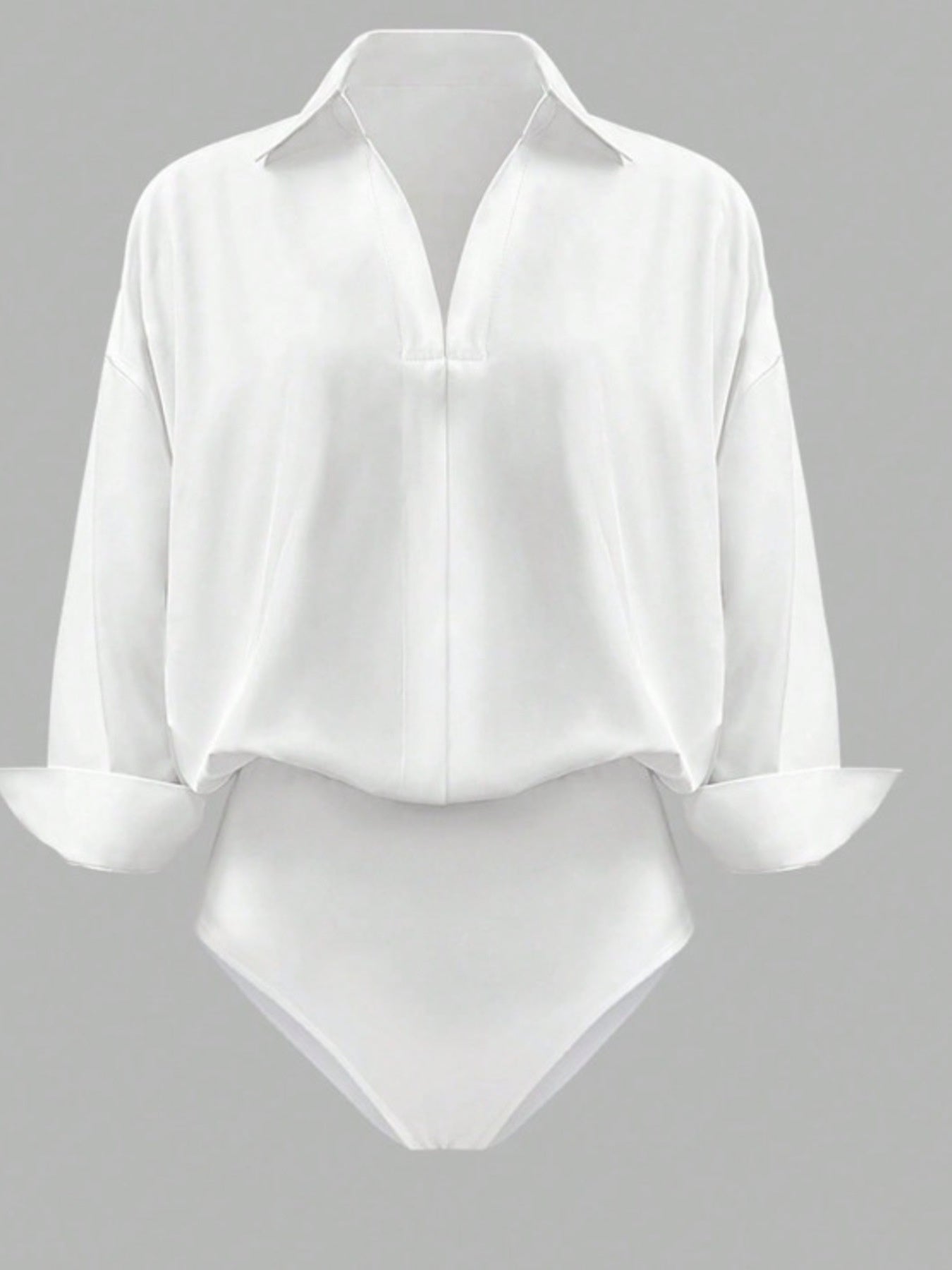 Button-Down Long Sleeve Bodysuit Secondary image