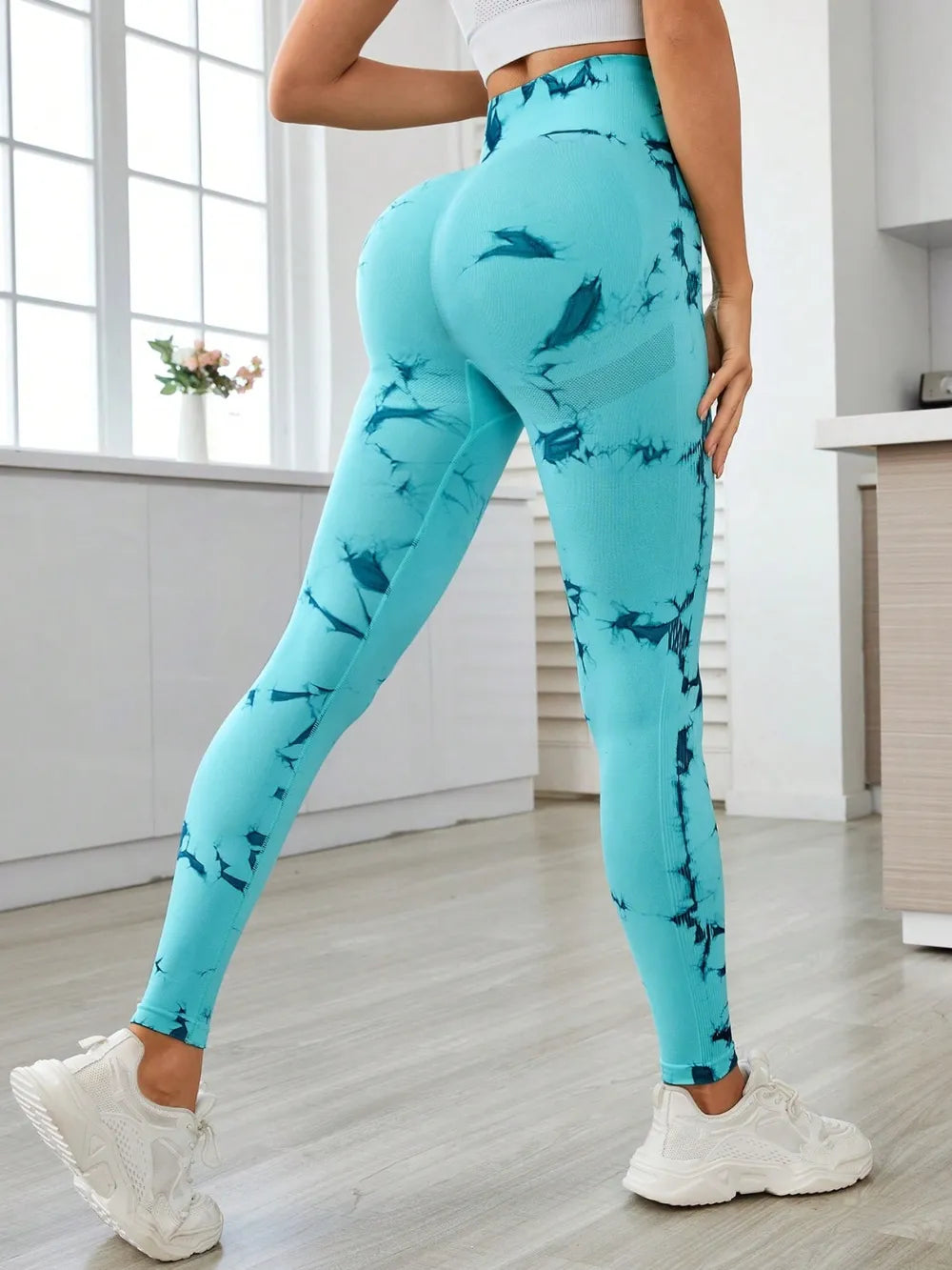 Printed High Waist Active Leggings Secondary image