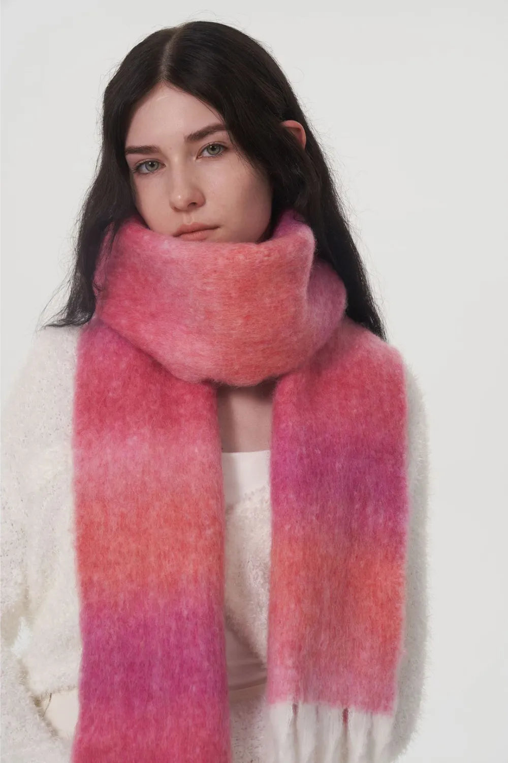 Fringe Gradient Thermal Scarf Secondary image