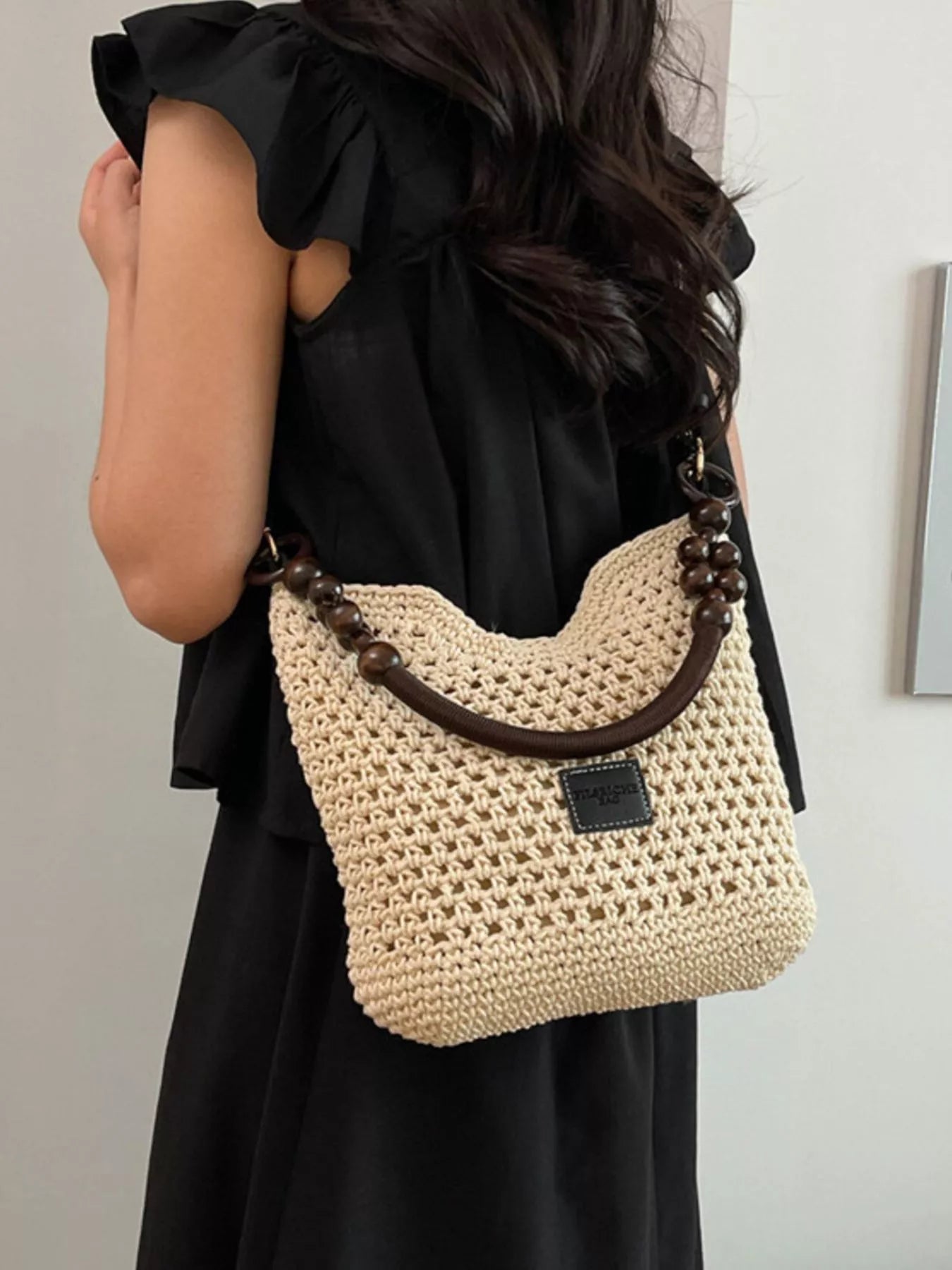 Crochet Knit Crossbody Bag Secondary image