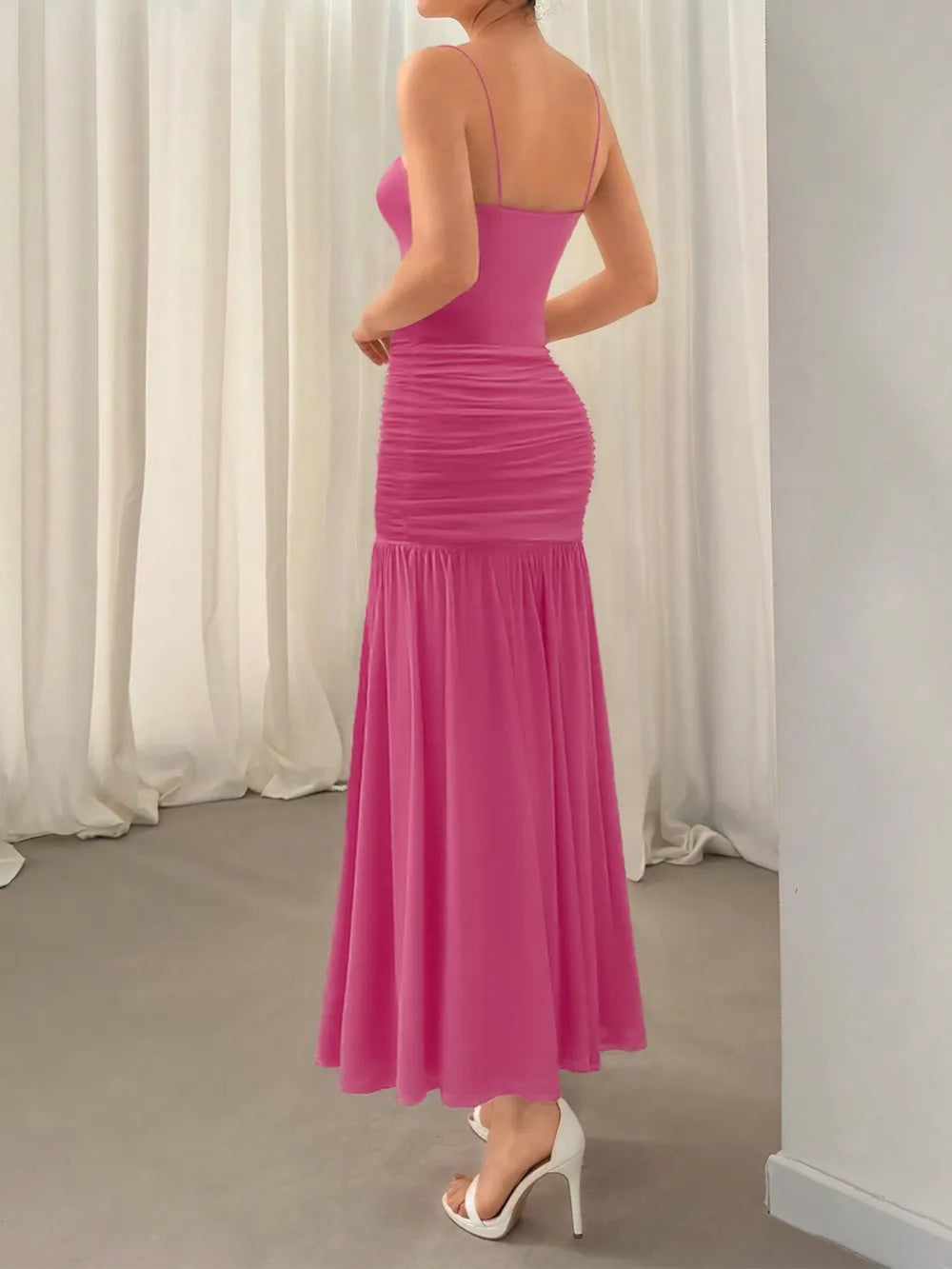 Ruched Maxi Cami Dress Secondary image