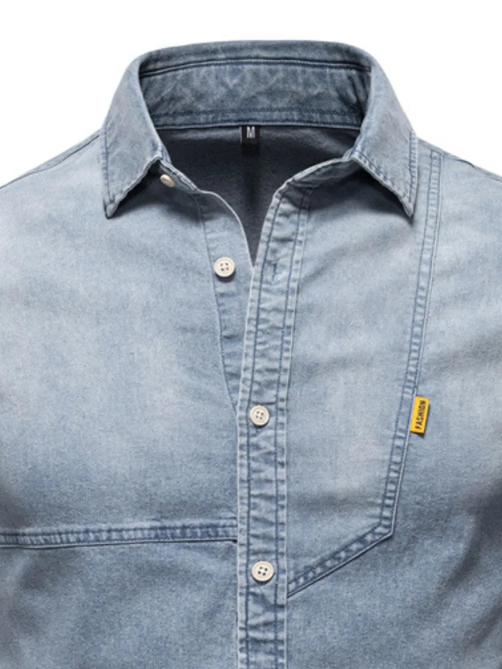 Men's Button Down Collared Neck Denim Shirt Secondary image