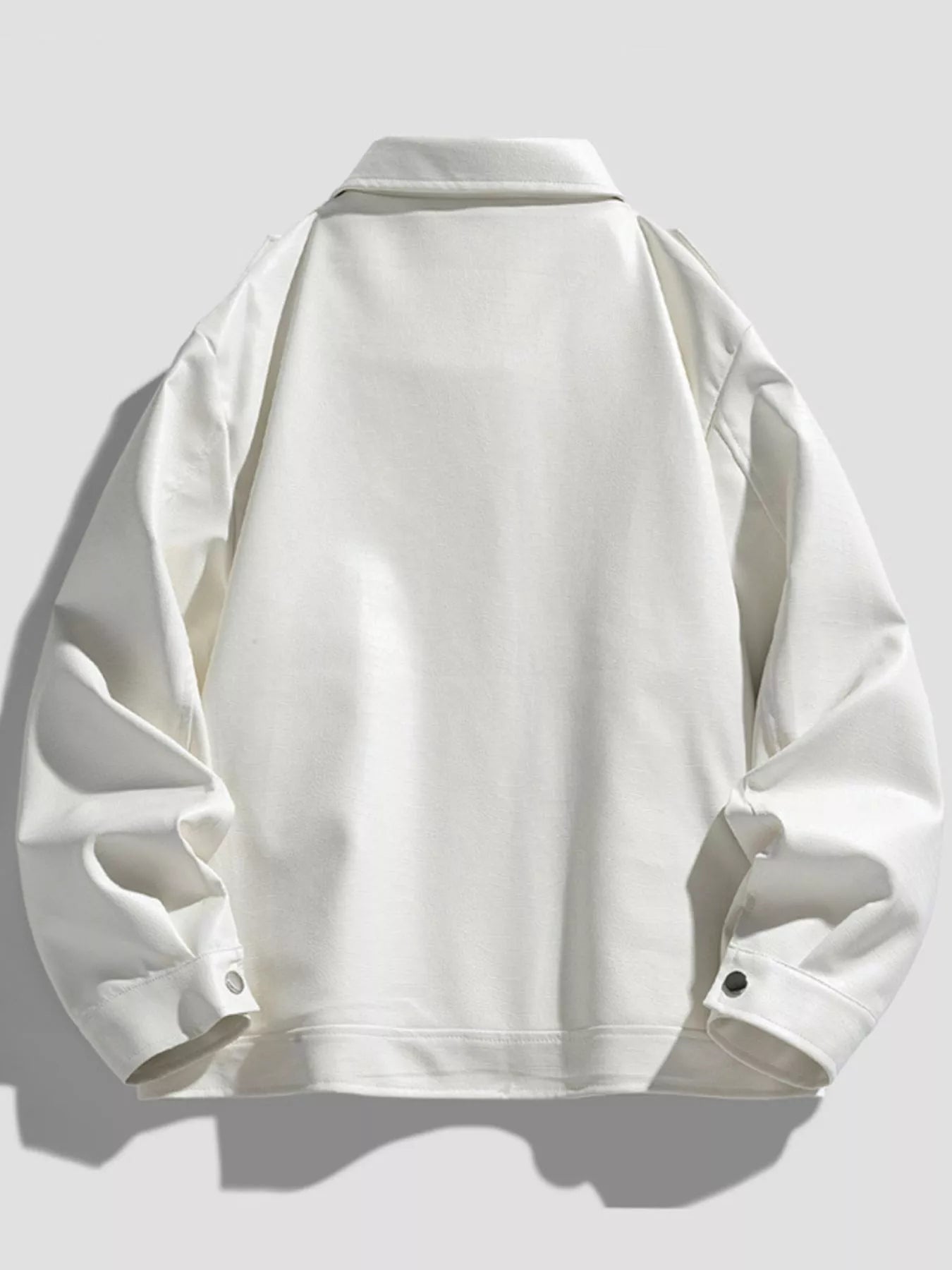 Men's Plus Size Lapel Collar Long Sleeve Outerwear Secondary image