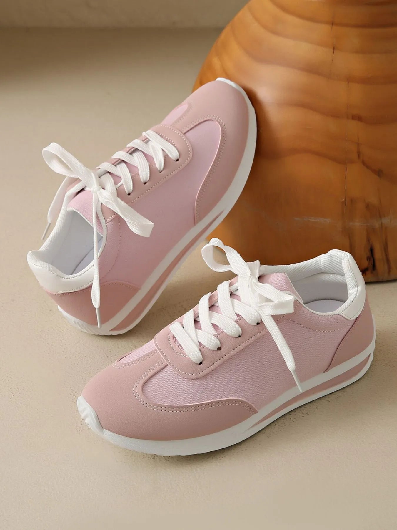Round Toe Lace Up Sneakers Secondary image