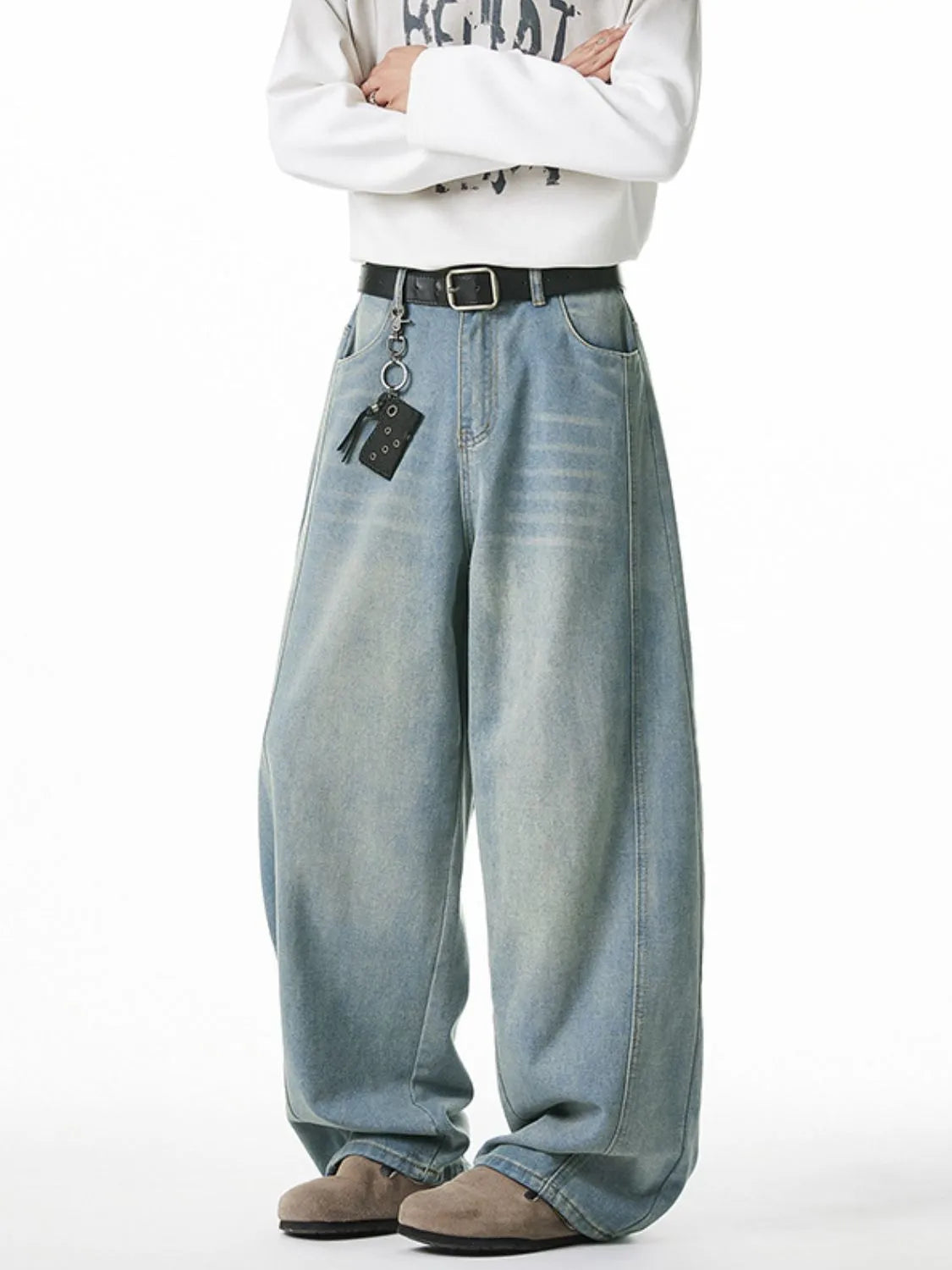 Men's Plus Size Wide Leg Jeans Secondary image