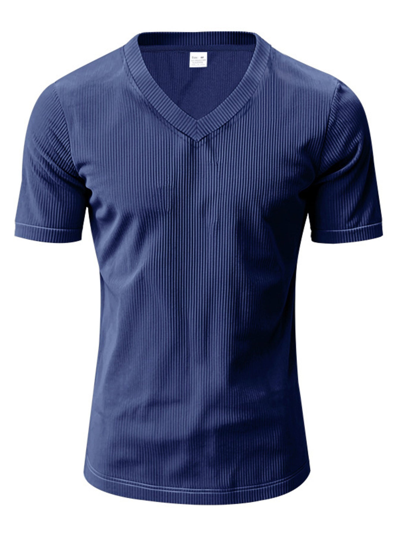 Men's Full Size V-Neck Slim Fit T-Shirt Plus Size Secondary image