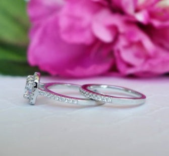 Couple Rings Wedding Engagement Rings Fashion Ladies Inlaid Diamond Rings Secondary image