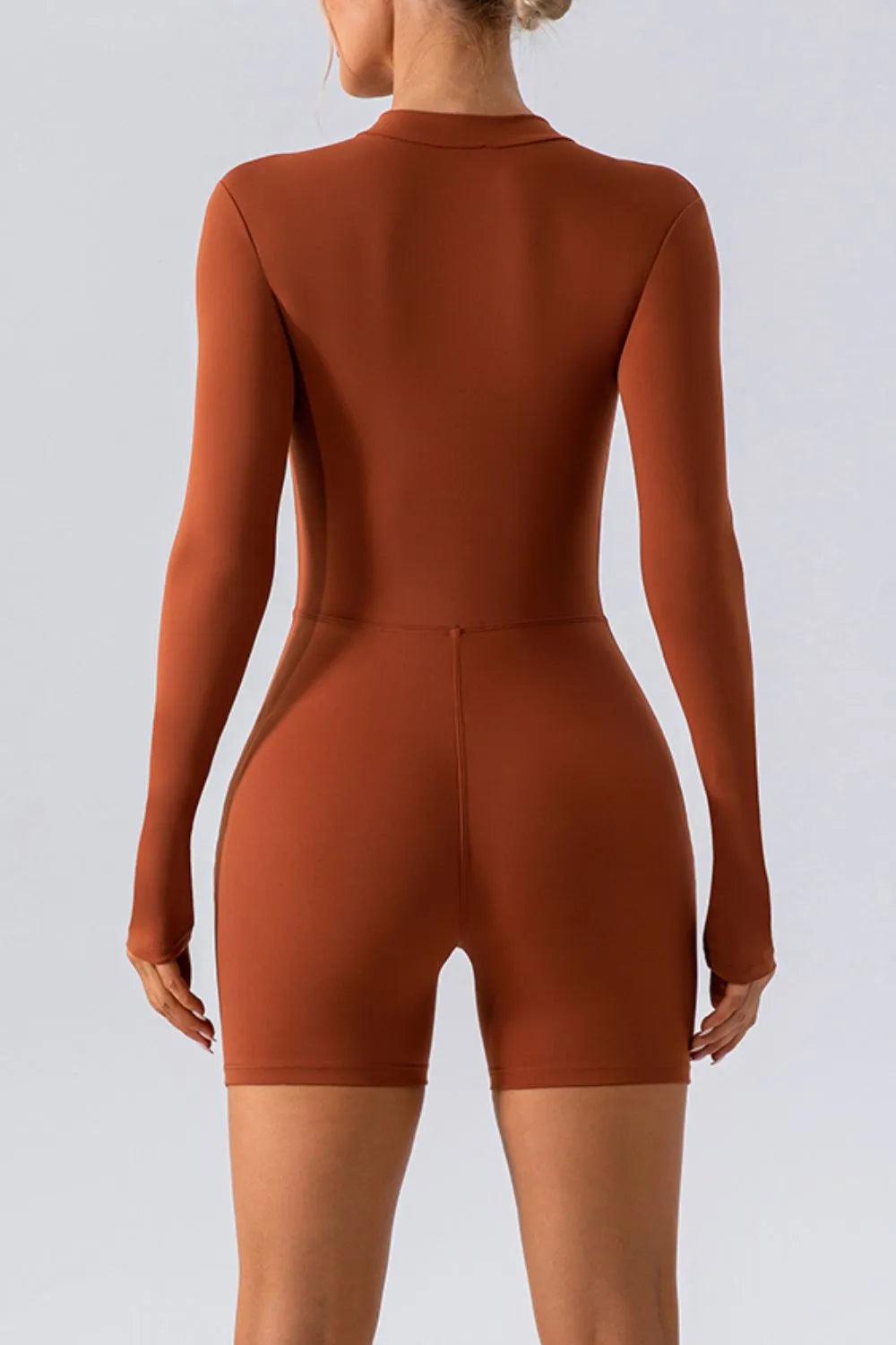 Half Zip Long Sleeve Active Romper Secondary image
