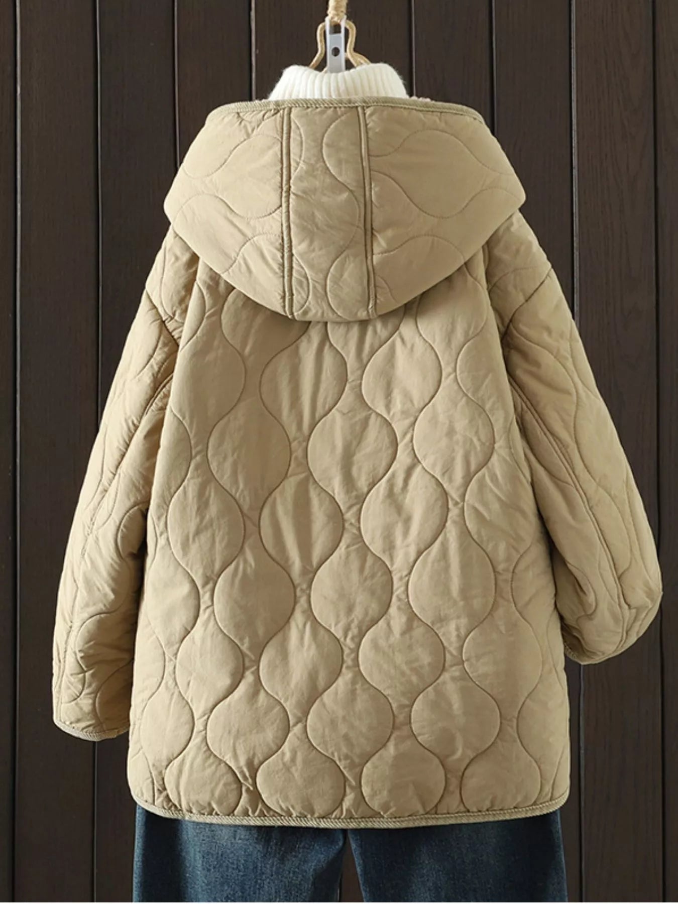 Quilted Hooded Sherpa Lined Outerwear Secondary image