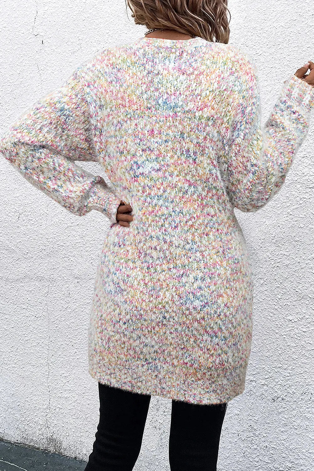 Pocketed Open Front Long Sleeve Cardigan Secondary image