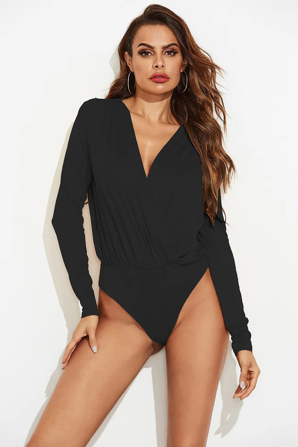 Surplice Long Sleeve Bodysuit Secondary image