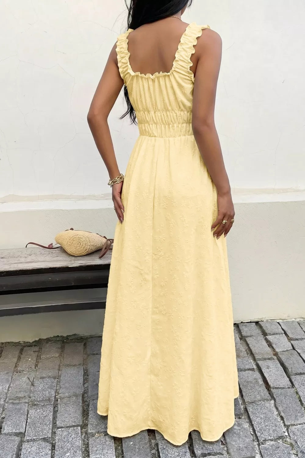 Square Neck Sleeveless Maxi Dress Secondary image