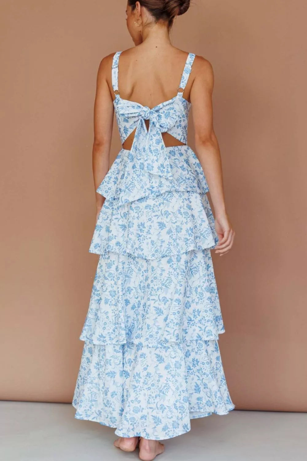 Floral Layered Maxi Dress Secondary image
