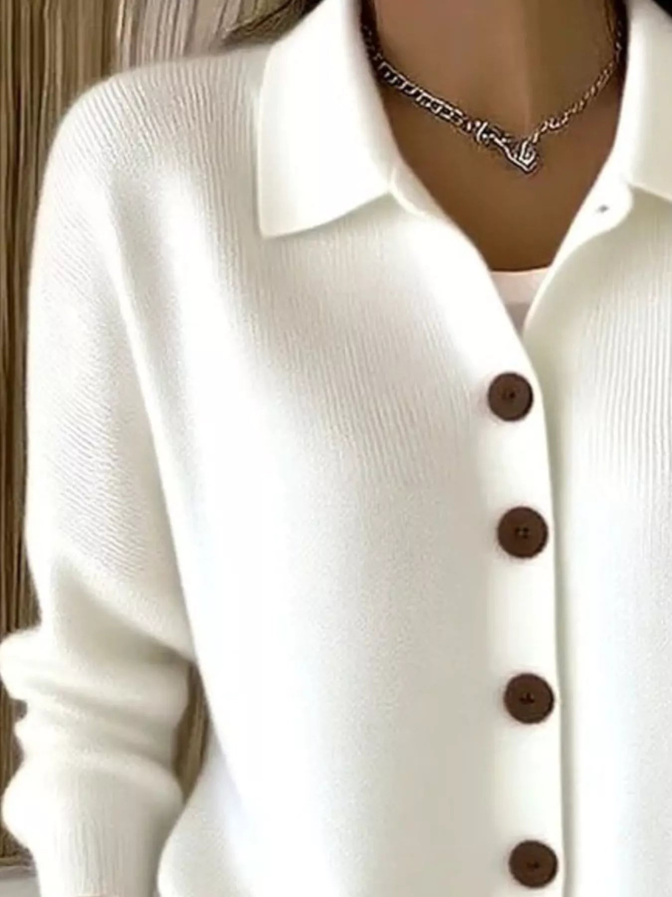 Button-Up Long Sleeve Cardigan Secondary image