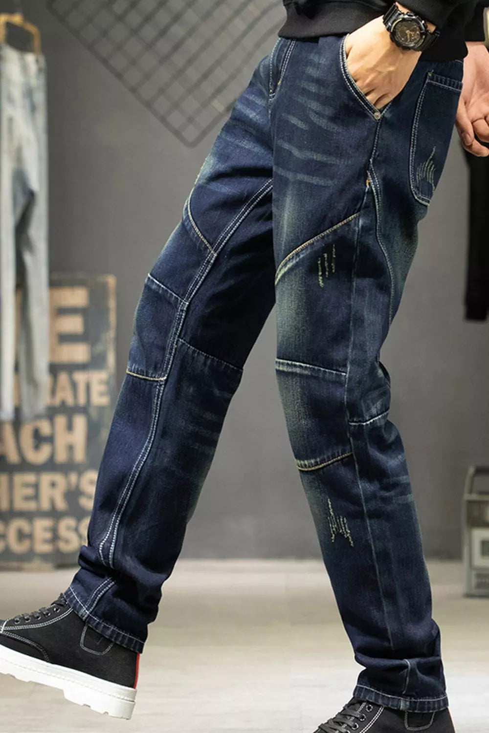Men's Slim Fit Straight Leg Jeans Secondary image
