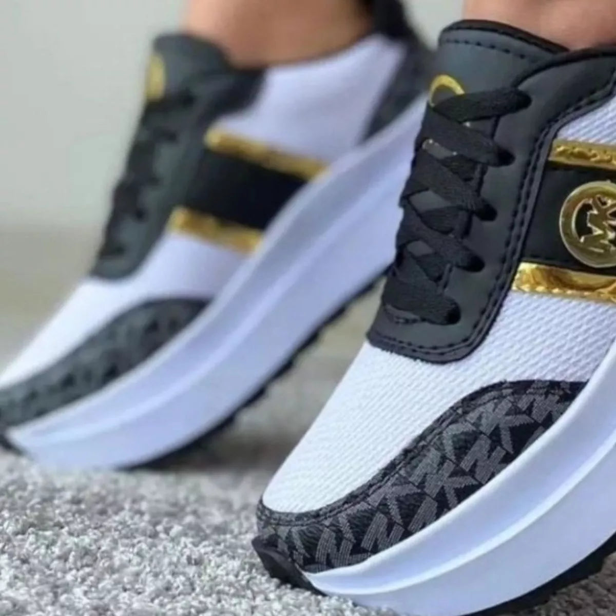 Round Toe Platform Sneakers Secondary image