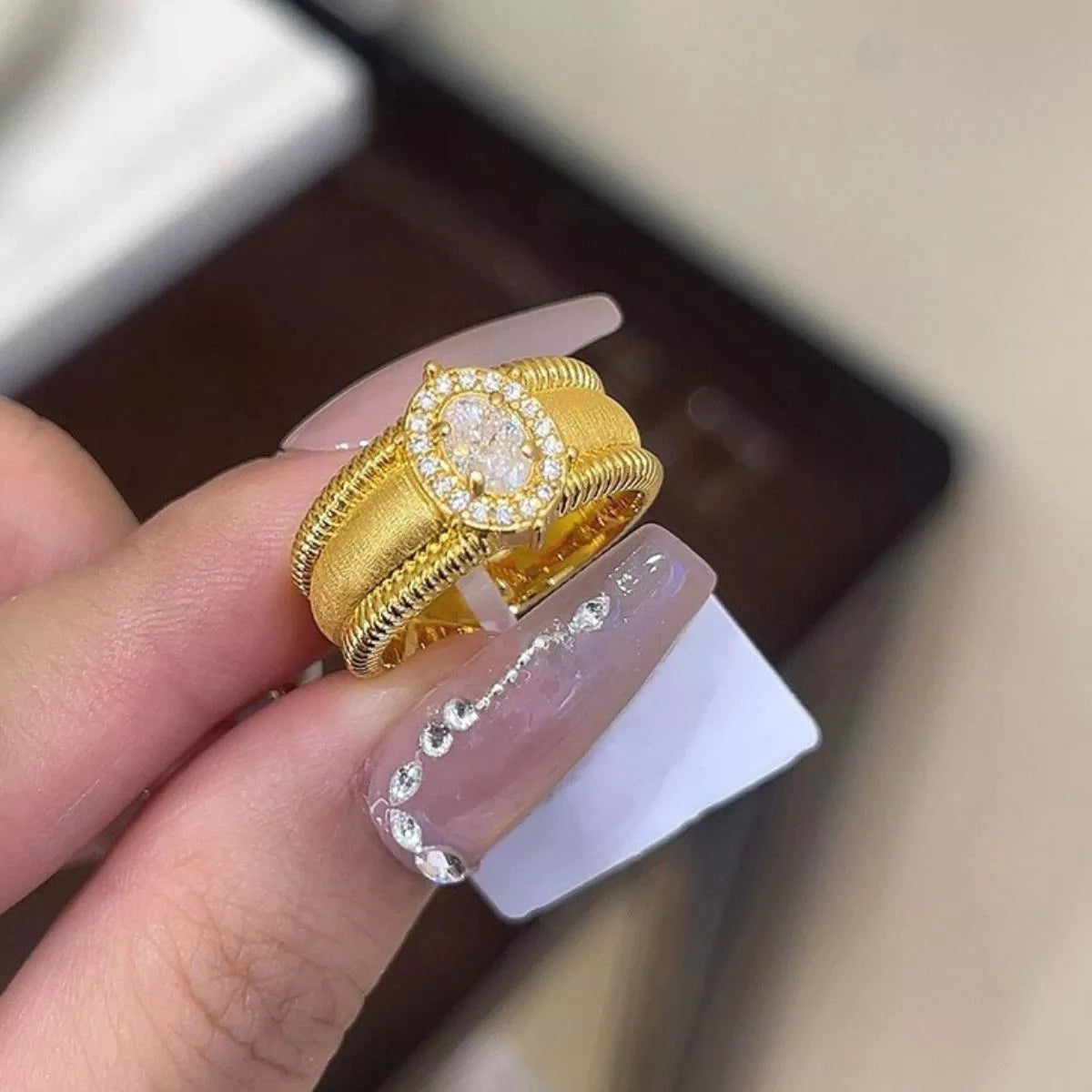 18K Gold-Plated 925 Sterling Silver Ring Secondary image